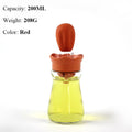 BBQ Tool Oil Bottle With Silicone Brush Oil Spray Baking Barbecue Grill Oil Dispenser Cookware Baking Kitchen Accessories