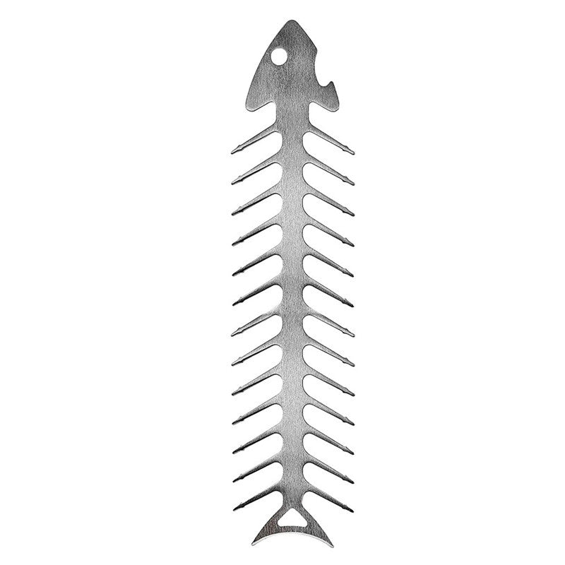 Stainless steel barbecue skewer fish bone skewer skewer meat tool BBQ utensils BBQ grill grill mesh Proud Grill Slide