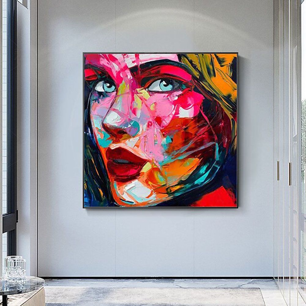 Handmade Face Oil Painting On Canvas Wall Art Decoration Modern Abstract Figure Pictures Home Decor Living Room hallway bedroom luxurious decorative painting