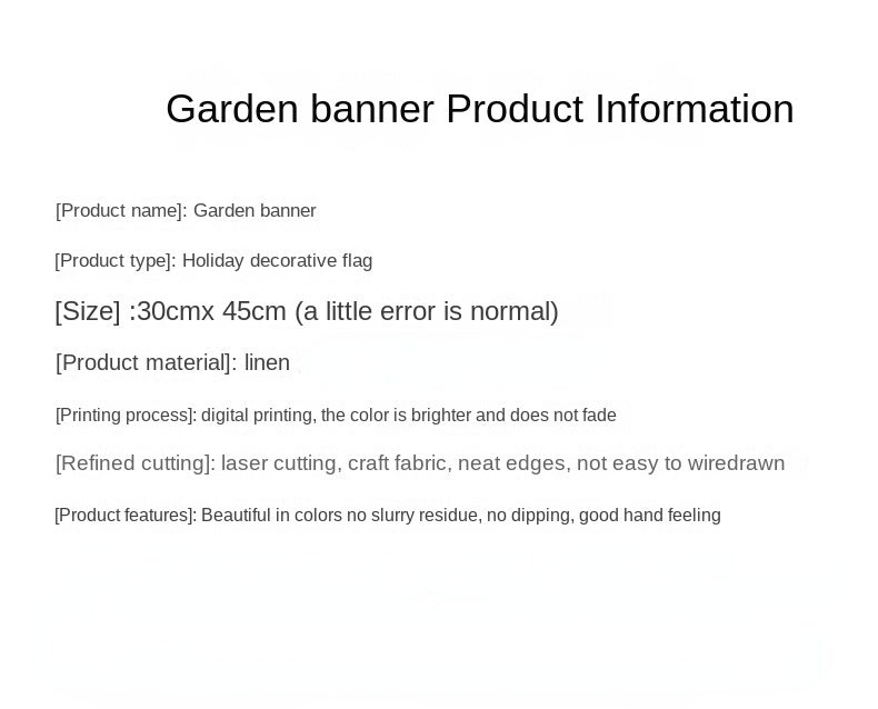 1pc Printed Garden Flag; Patriotic 4th Of July Memorial Day Independence Day Flag; Yard Outdoor Flag; Yard Decoration; Yard Supplies; Party Decor; Holiday Supplies