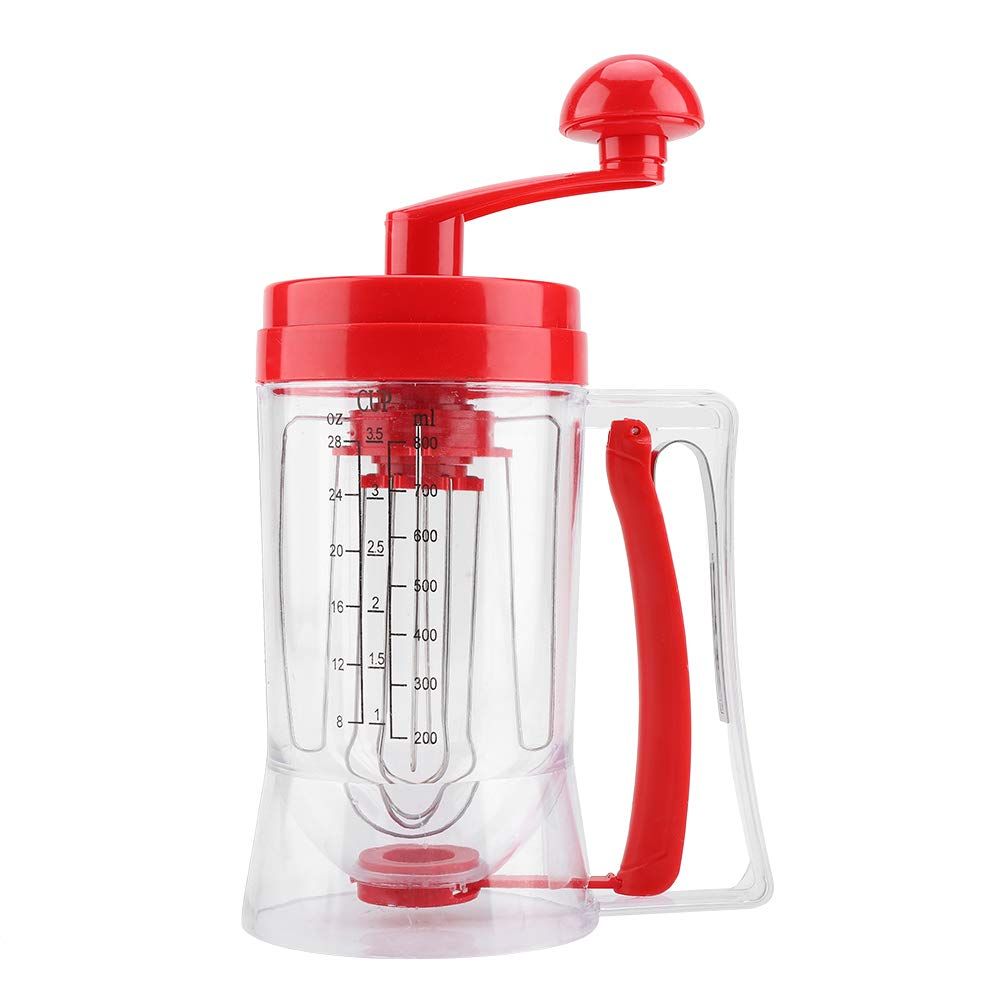 Batter Mixer, Handheld Manual Pancake Cake Batter Mixer Dispenser Baking Tool