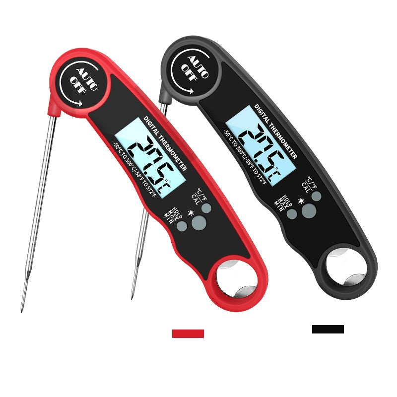 Digital Meat Thermometer with Probe - Waterproof;  Kitchen Instant Read Food Thermometer for Cooking;  Baking;  Liquids;  Candy;  Grilling BBQ & Air Fryer
