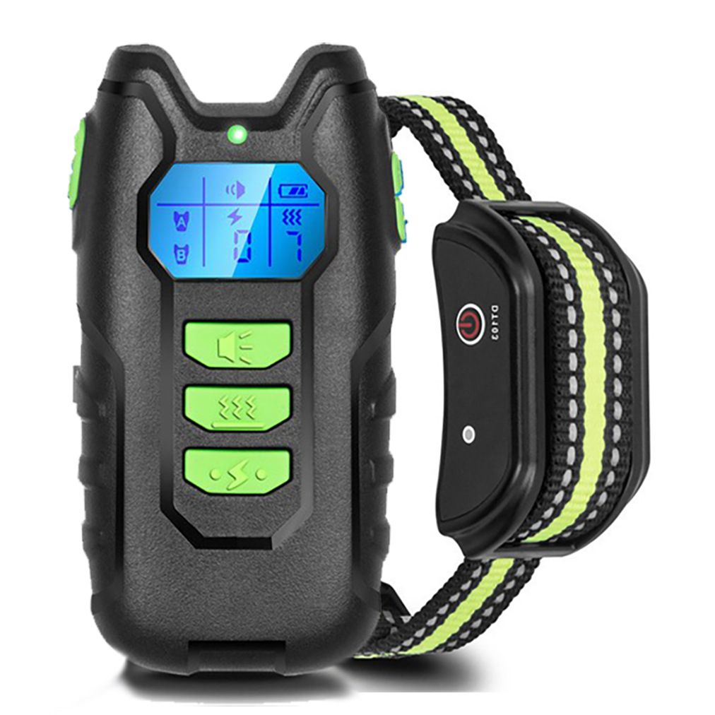 Dog Training Collar; Shock Collar for Dogs with Remote; Rechargeable Dog Shock Collar; 3 Modes Beep Vibration and Shock Waterproof Bark Collar for Small; Medium; Large Dogs