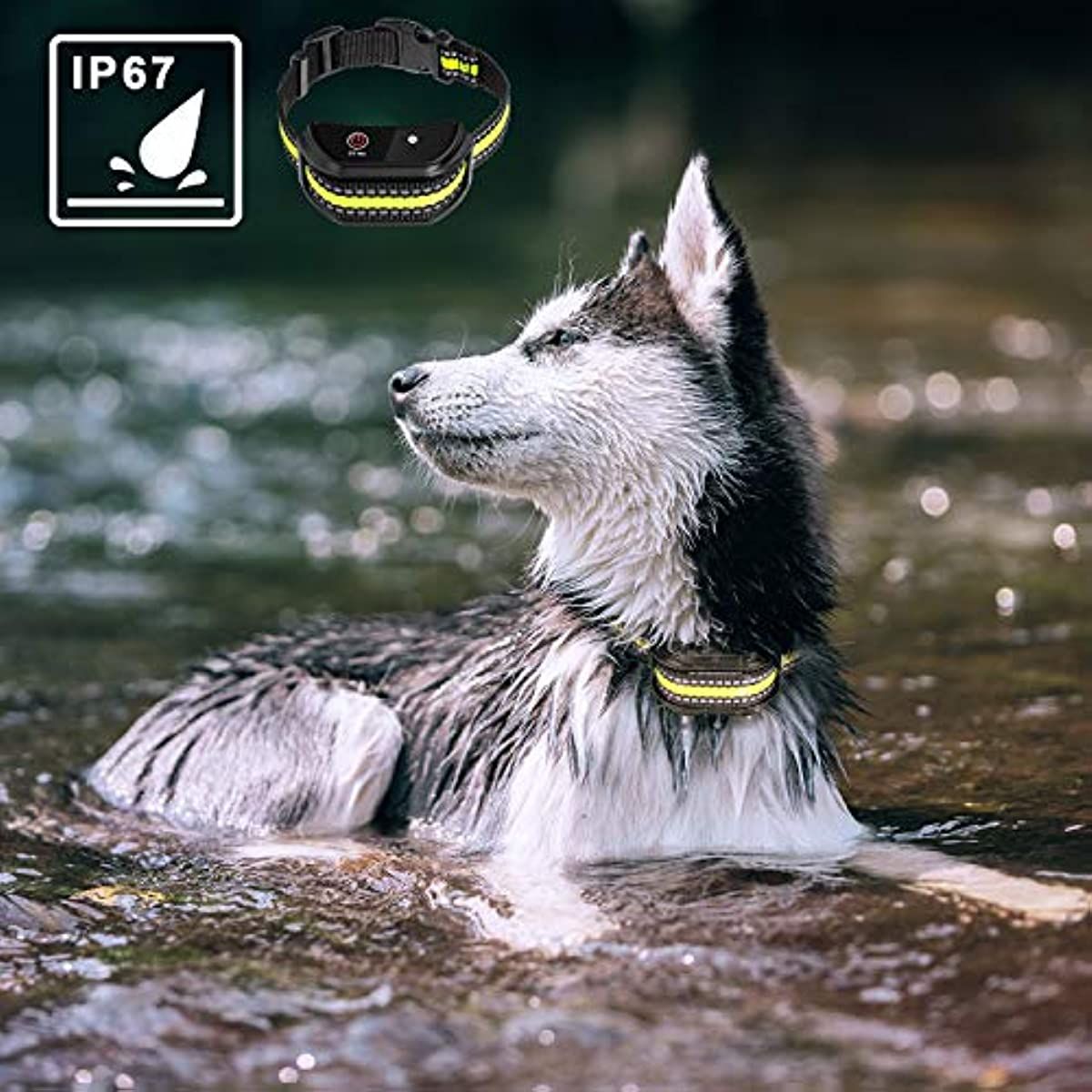 Dog Training Collar; Shock Collar for Dogs with Remote; Rechargeable Dog Shock Collar; 3 Modes Beep Vibration and Shock Waterproof Bark Collar for Small; Medium; Large Dogs