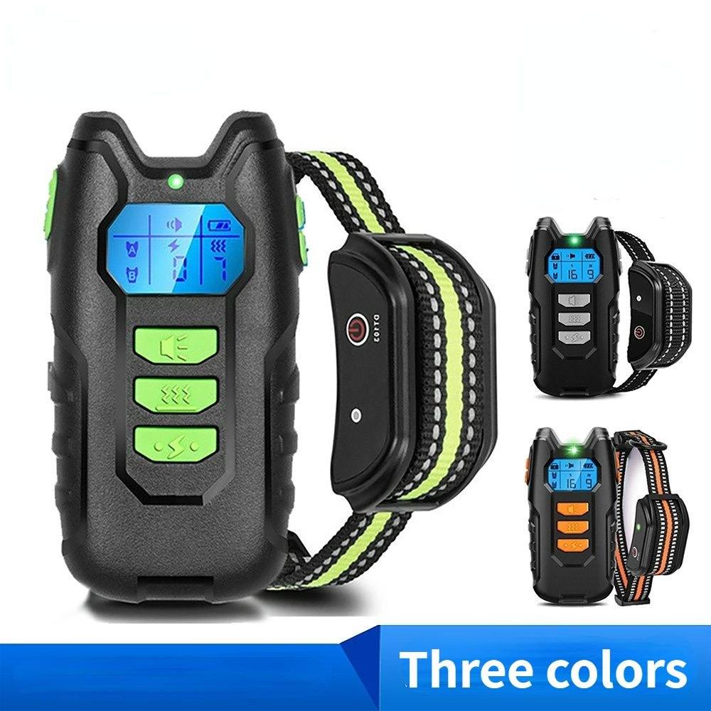 Dog Training Collar; Shock Collar for Dogs with Remote; Rechargeable Dog Shock Collar; 3 Modes Beep Vibration and Shock Waterproof Bark Collar for Small; Medium; Large Dogs