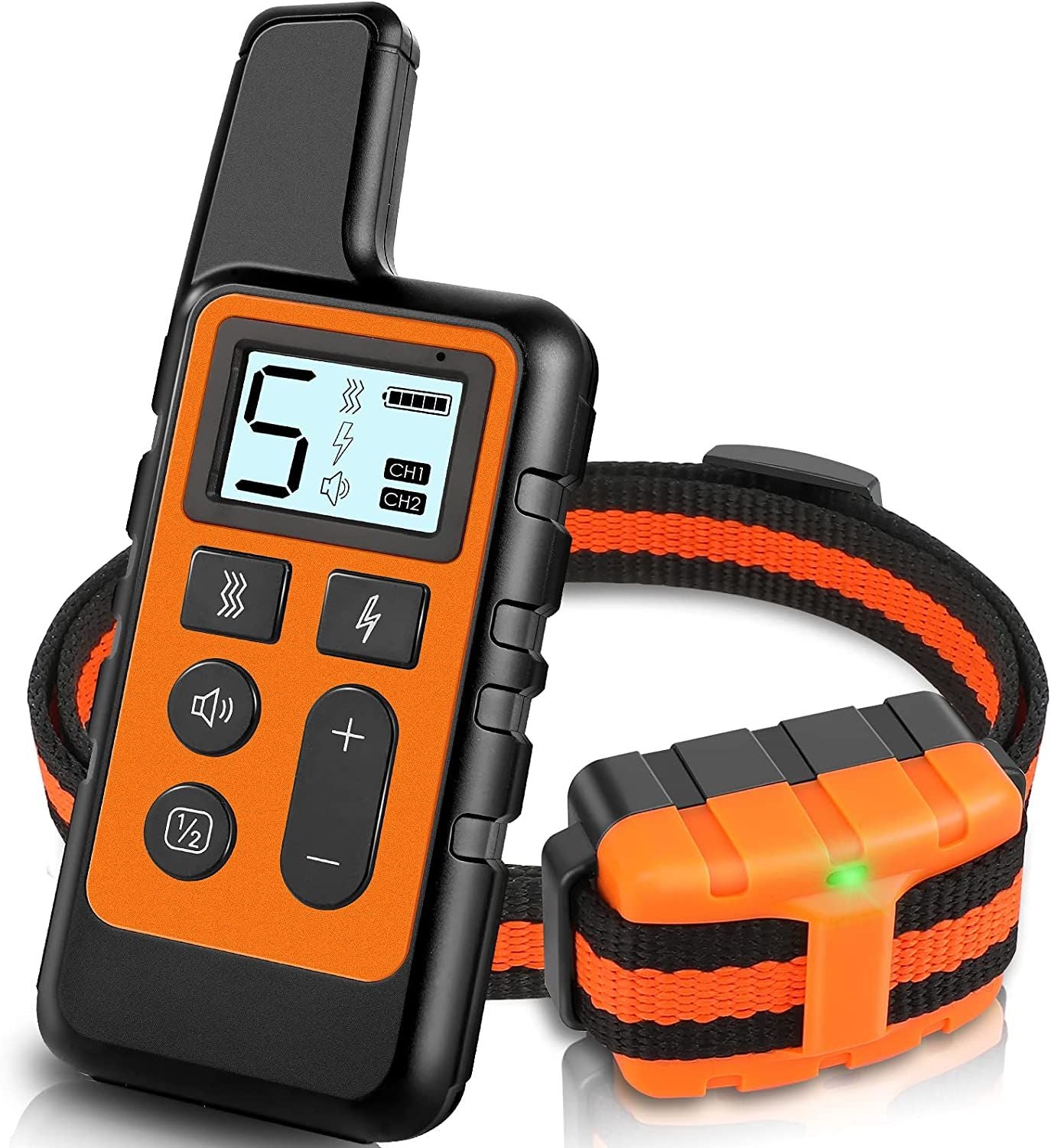 Dog Training Collar; Waterproof Shock Collars for Dog with Remote Range 1640 ft; 3 Training Modes; Beep; Vibration and Shock; Rechargeable Electric Dog Collar for Small Medium Large Dogs