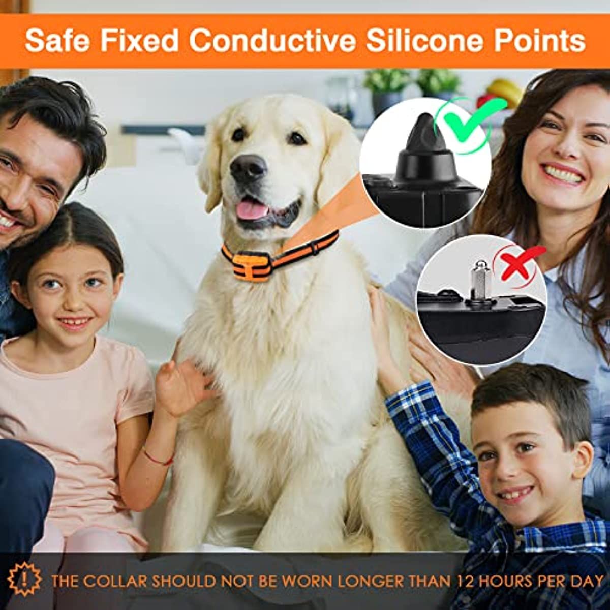 Dog Training Collar; Waterproof Shock Collars for Dog with Remote Range 1640 ft; 3 Training Modes; Beep; Vibration and Shock; Rechargeable Electric Dog Collar for Small Medium Large Dogs