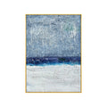 Abstract Blue White Landscape Canvas Posters Handmade Golden Wall Pictures for Living Room Bedroom Aisle Scandinavian Home Decor