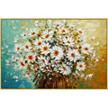 Canvas Oil Painting palette knife 3D texture acrylic Flower Wall art Picture For Living Room home decor quadros cuadro decoracion