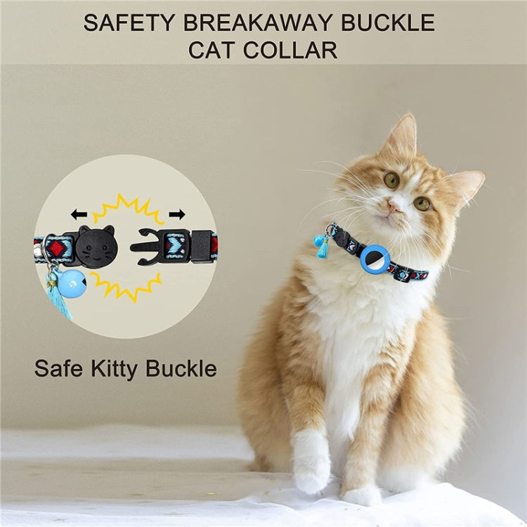 Pet Colored Bell Tassel Collar For Airtag Tracker