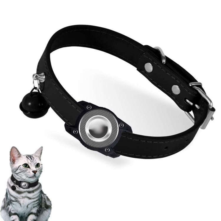 For AirTag Tracker Waterproof Protection Case Pet Leather Collar