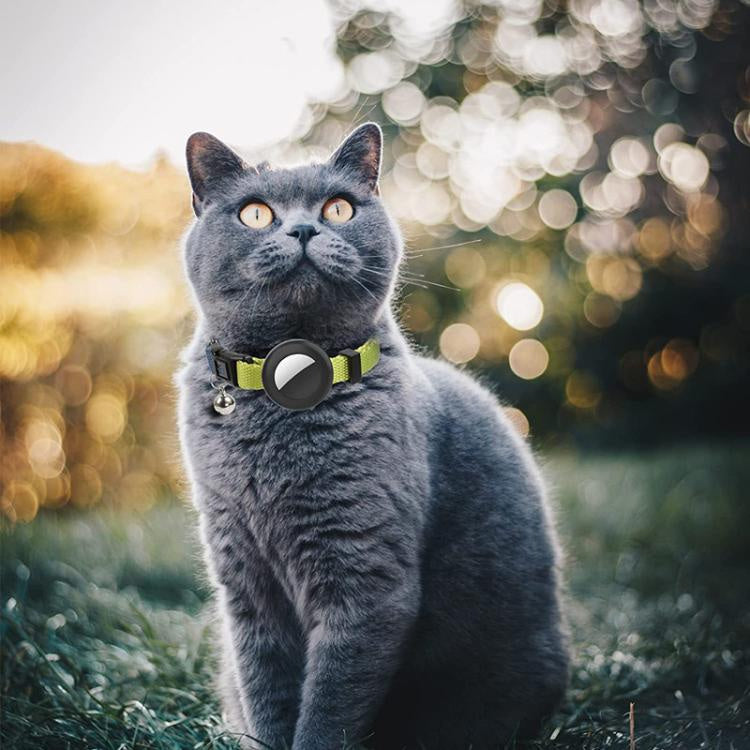 For AirTag Tracker Silicone Case Rainbow Gradient Pet Collar