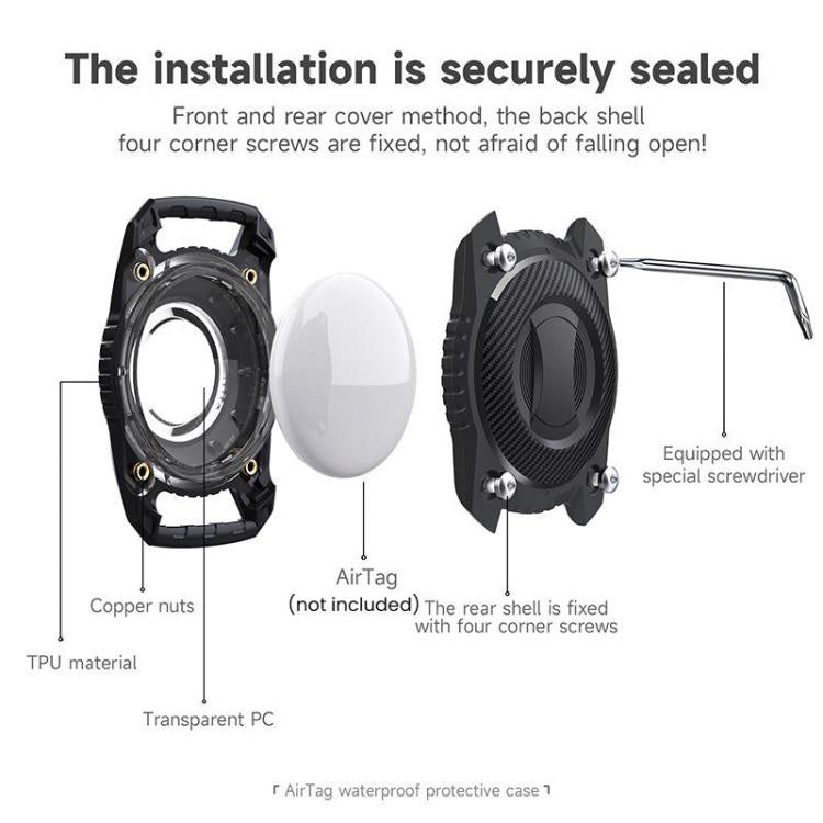 For AirTag Tracker Waterproof Protection Case Pet Leather Collar