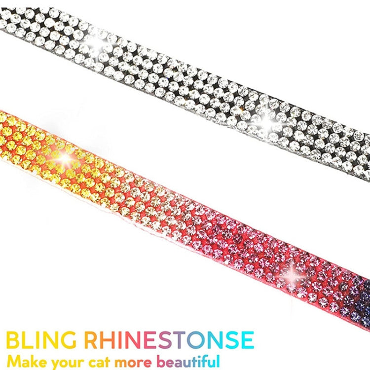 Rhinestone Decor Pet Collar For Airtag Tracker Case
