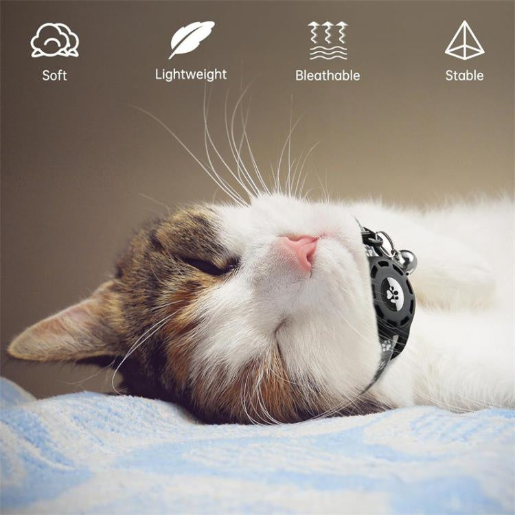 For AirTag Tracker Locator Protective Case Reflective Pet Collar