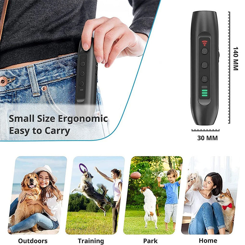 Handheld Dog Training Device with Lanyard
