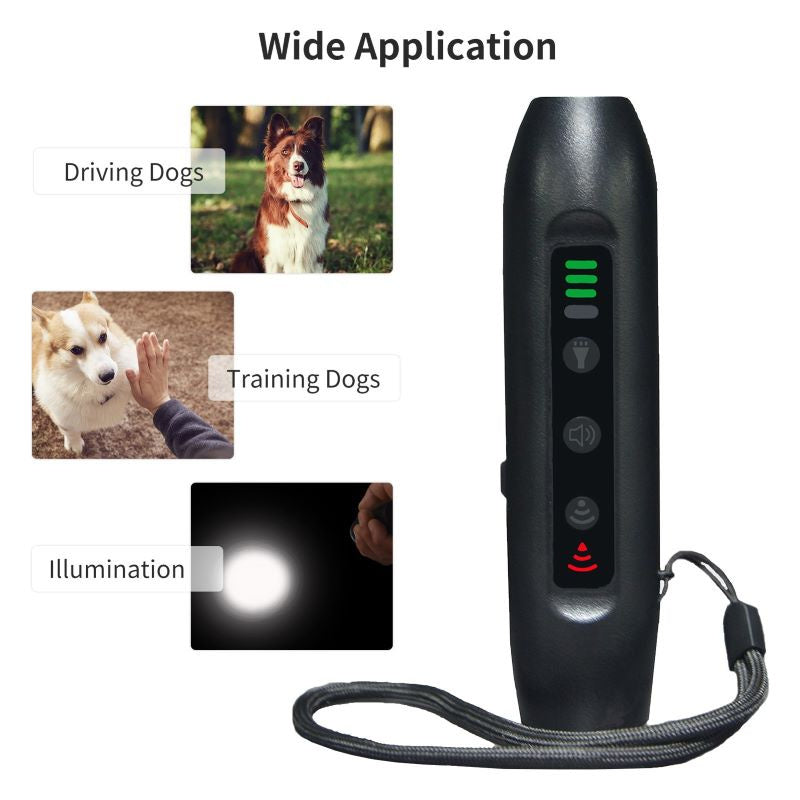 Handheld Dog Training Device with Lanyard