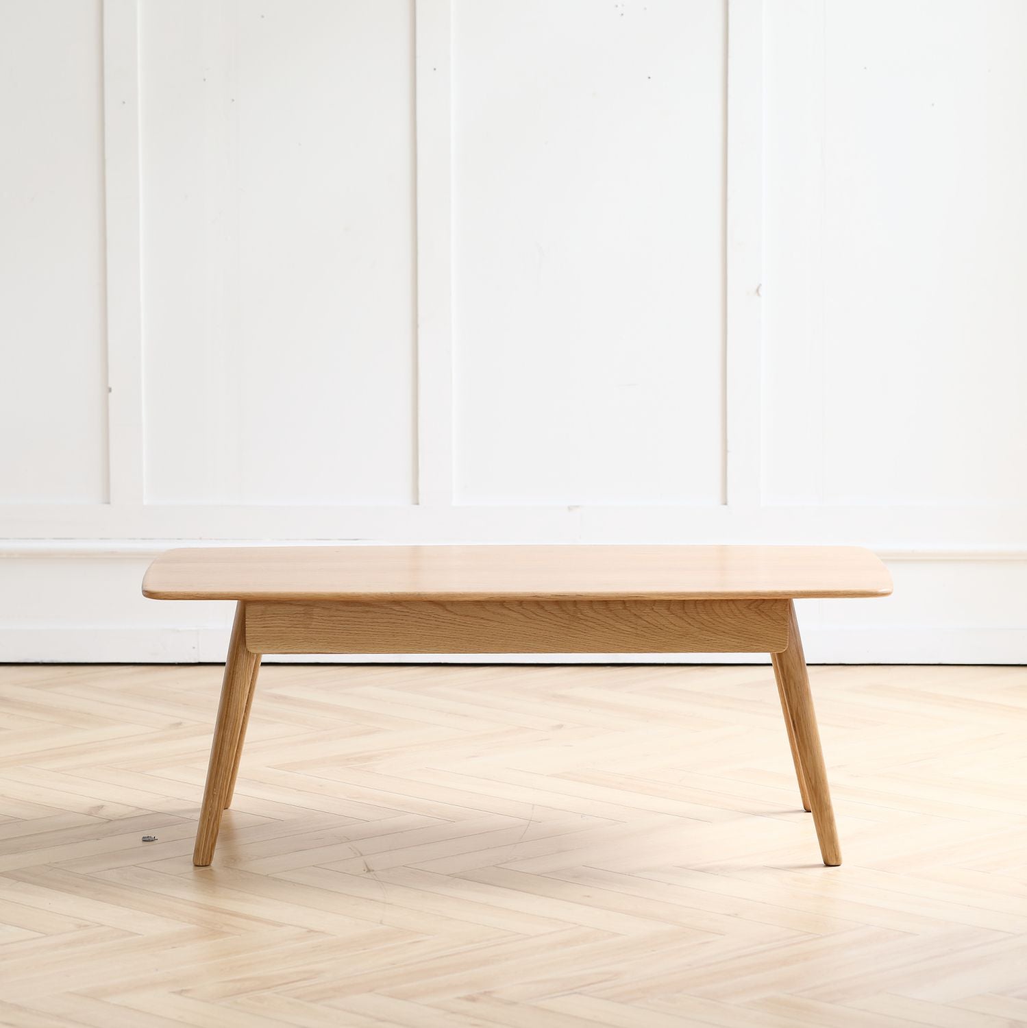 Center table Low Table 100% solid wood Top plate Desk Coffee table Width 100 x Depth 50 x Height 44 cm Study desk Work from home Easy to assemble Natural wood with storage shelf Natural writing desk