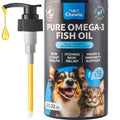 Coat Skin All Breeds Dog Supplement 32 oz Fish Oil for Dogs Pet Supplies for Dogs Fish Oil