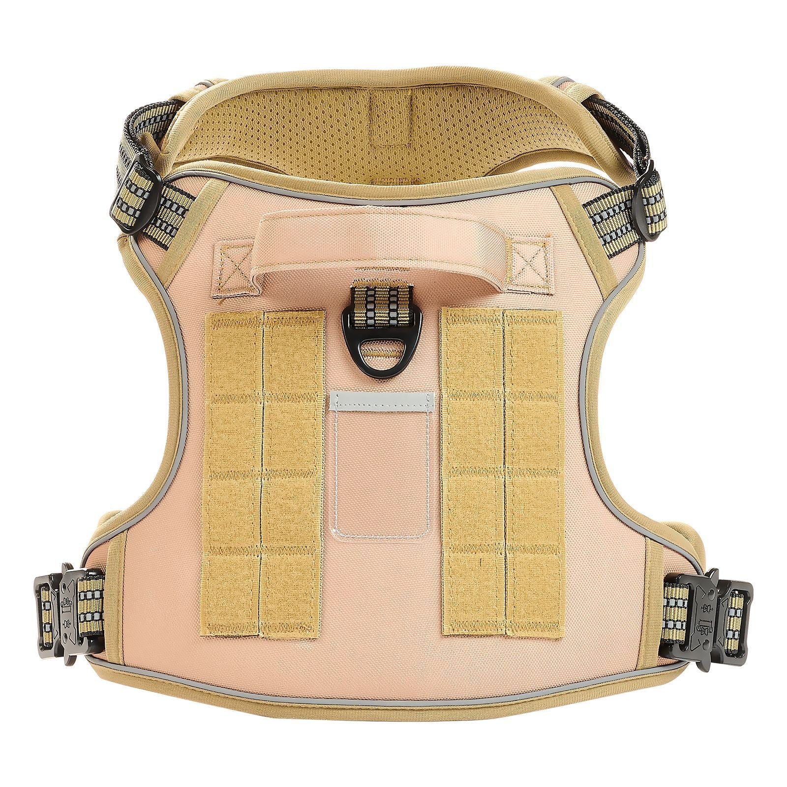 Dog Harness for Large Dogs, No Pull Tactical Dog Harness Adjustable Pet Vest, with Handle, Metal Rings, Buckles, Reflective Stitching Nylon Oxford Fabric, for Training, Walking, and Hiking