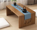 Foldable Low Table, Bamboo Coffee Table, Floor-Standing Small Tea Table, Suitable for Living Room, Coffee Table, Dining Table, Home Decoration