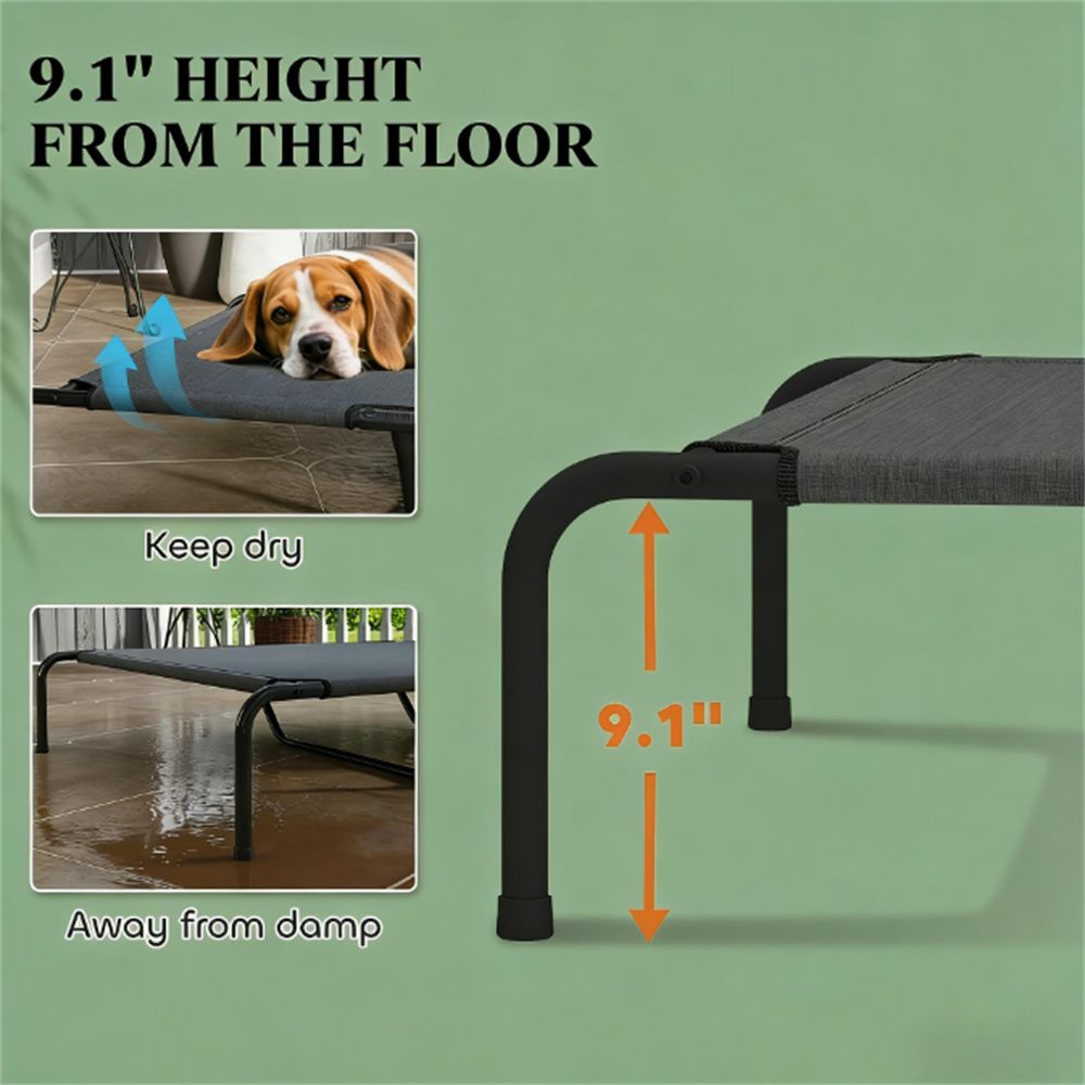 Large dog bed, pet bed, Gray, stable structure