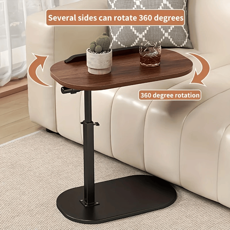 Portable Adjustable Folding Side Table/Laptop Table, Suitable for Home Office, Coffee Table, Bedside, Sofa and Office Reception Area Use