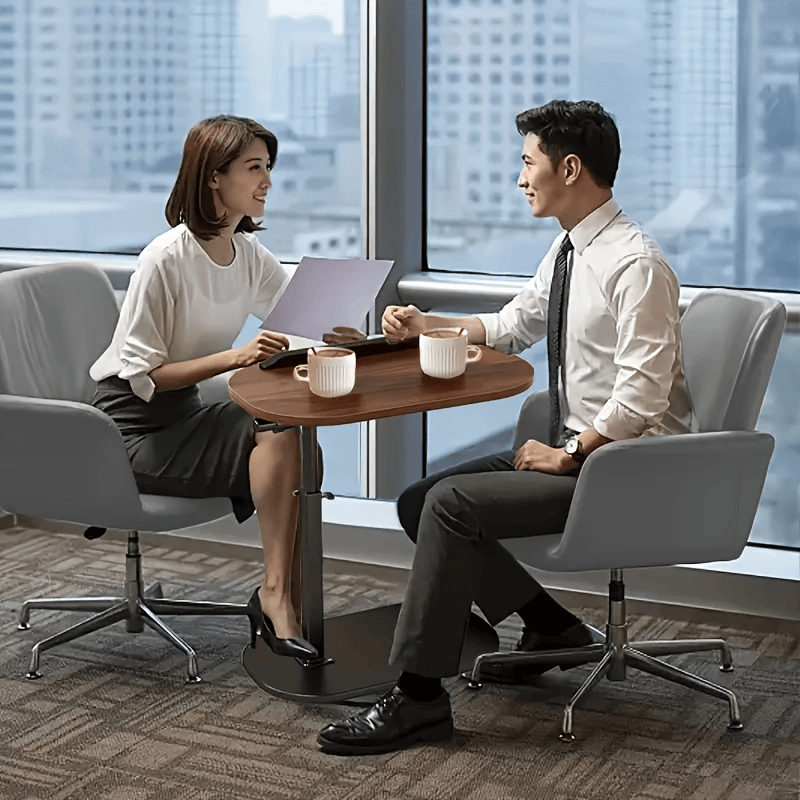 Portable Adjustable Folding Side Table/Laptop Table, Suitable for Home Office, Coffee Table, Bedside, Sofa and Office Reception Area Use