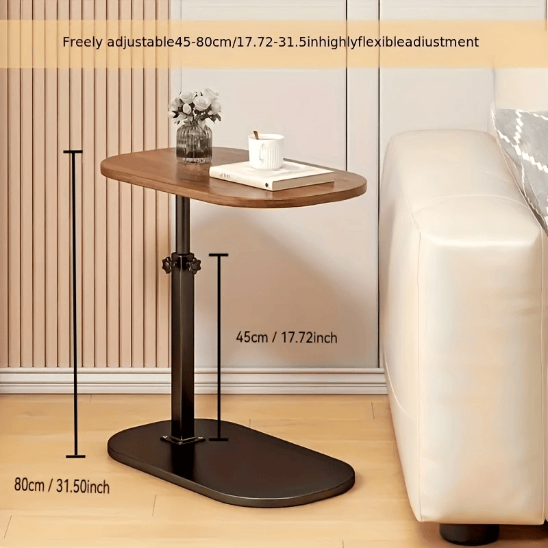 Portable Adjustable Folding Side Table/Laptop Table, Suitable for Home Office, Coffee Table, Bedside, Sofa and Office Reception Area Use