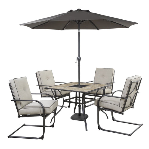 24 lb. Square Patio Umbrella Base Outdoor Umbrella Stand For Use With Patio Table in Black