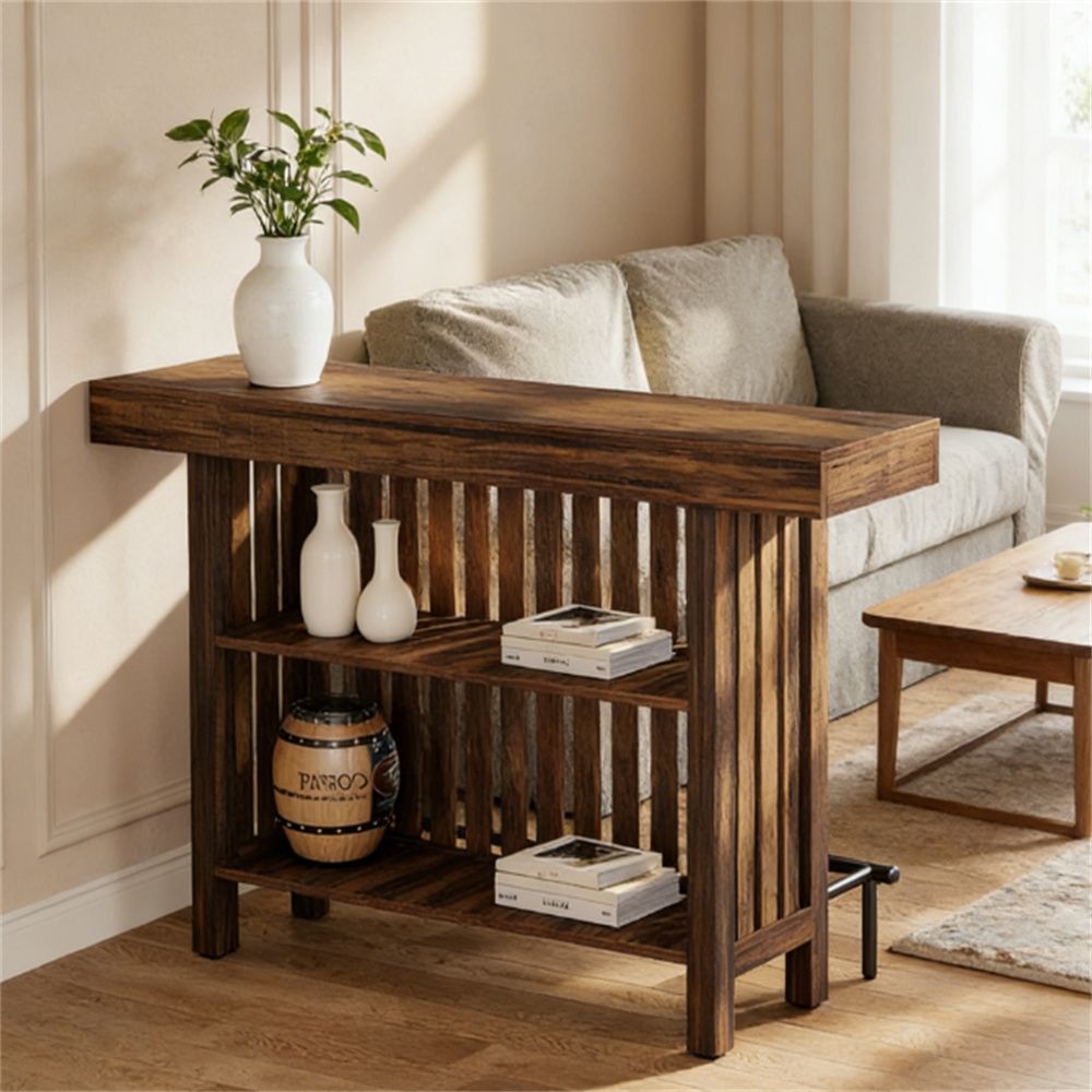 Home bar, modern bar table, storage capacity, can be used as dining table, coffee table