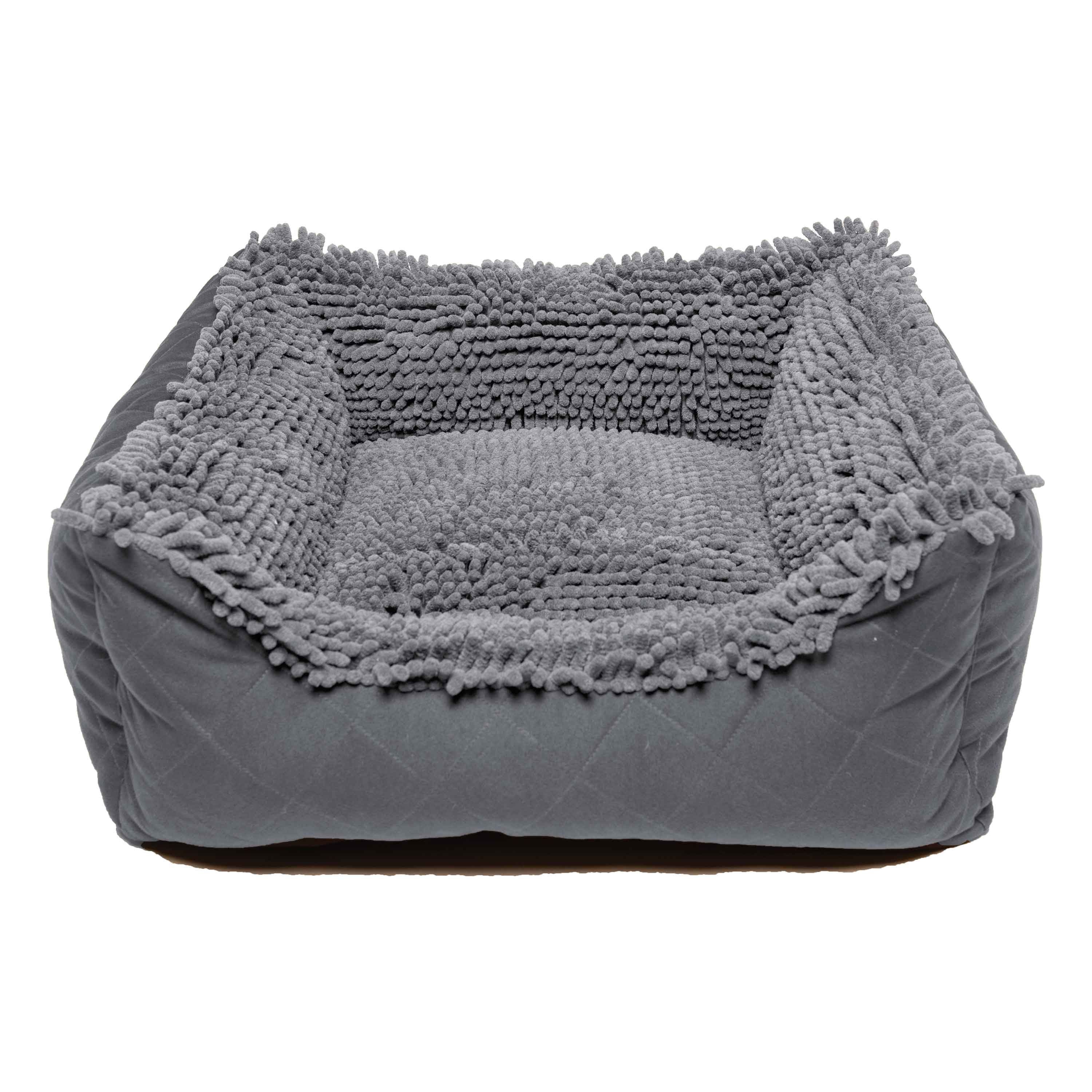 DGS Pet Products Dirty Dog Lounger Bed Small Brown 22" x 20" x 8"