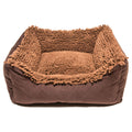 DGS Pet Products Dirty Dog Lounger Bed Small Brown 22" x 20" x 8"