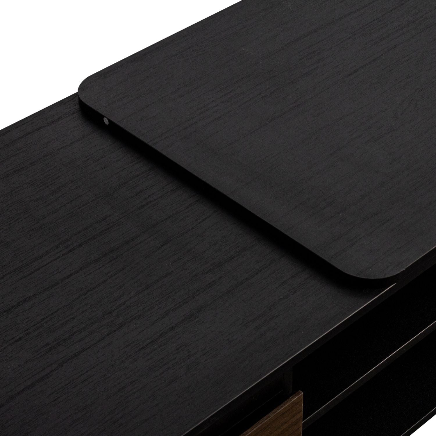 Extendable Coffee Table, Length Adjustable Wood Coffee Table with 2 Storage Drawers for Living Room, Large Long Rectangular Center Table