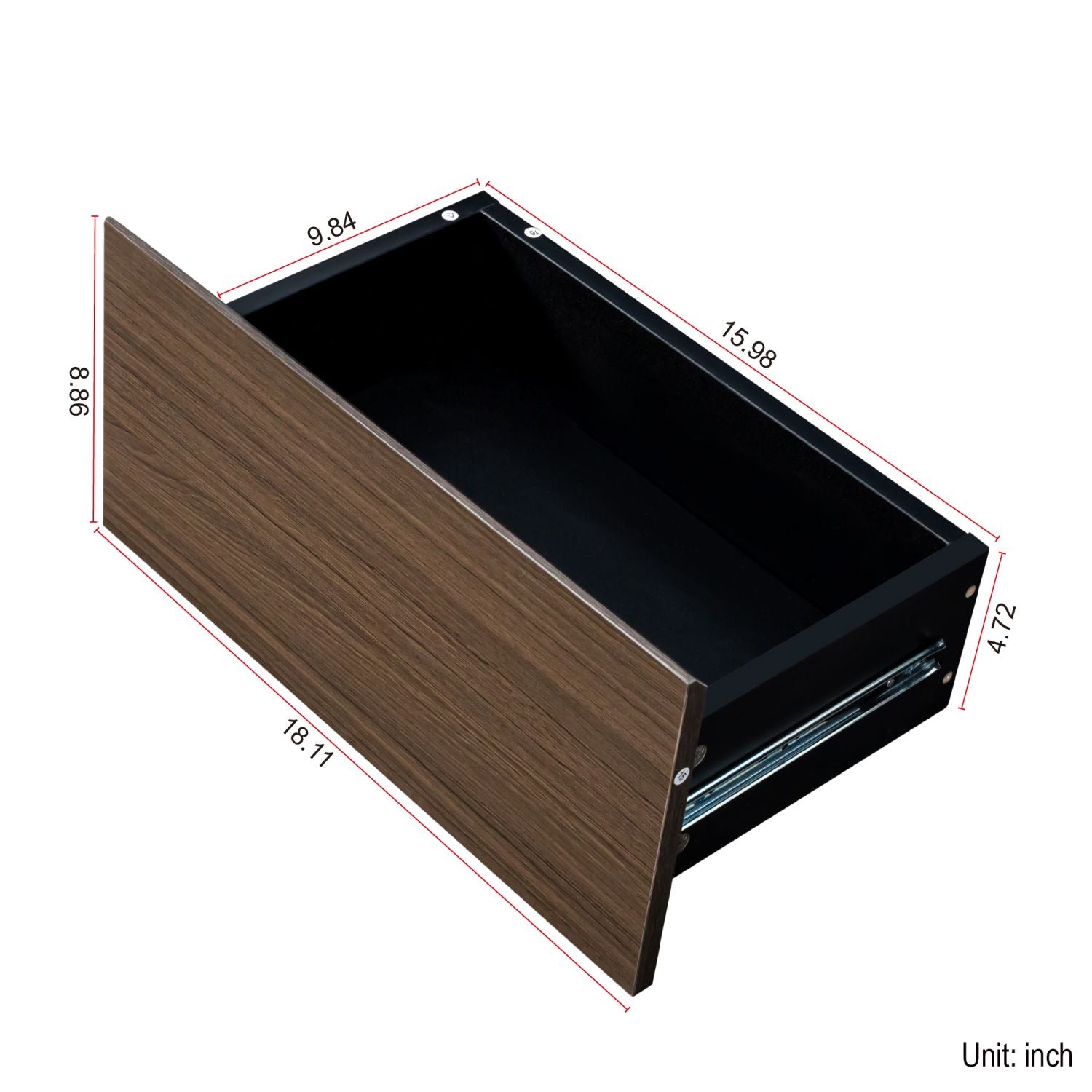 Extendable Coffee Table, Length Adjustable Wood Coffee Table with 2 Storage Drawers for Living Room, Large Long Rectangular Center Table