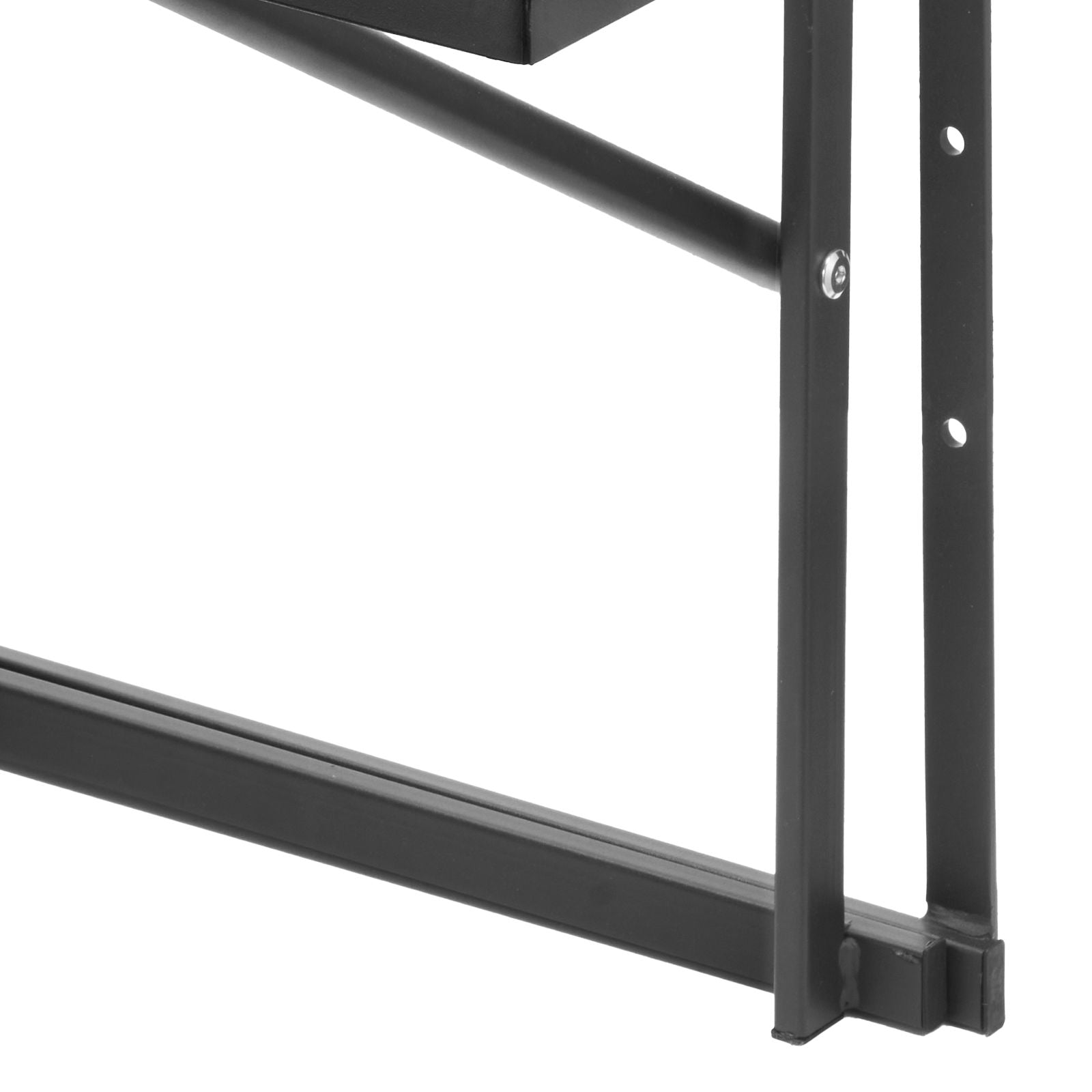 Balcony Hanging Table, 19 x 24 in Metal Folding Balcony Railing Table, Outdoor Balcony Bar Table for Railings, 5-Level Adjustable, Fit Railing from 1" to 4.7", Serving Table for Patio & Deck