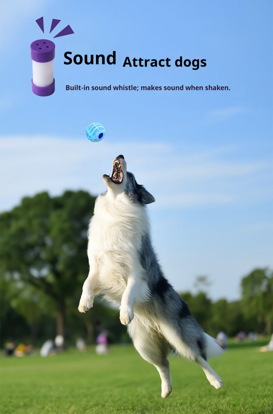 Pet Interactive Sound Ball,The Mellow Dog Cat Pet Voice Ball,Interactive Pet Squeaky Toys