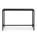 [Replace 15354251]55" Outdoor Bar Table with Adjustable Feet, Rectangle Narrow Counter Height Table, Ideal Bar Height Table for Balcony Patio Garden Yard Poolside, Black
