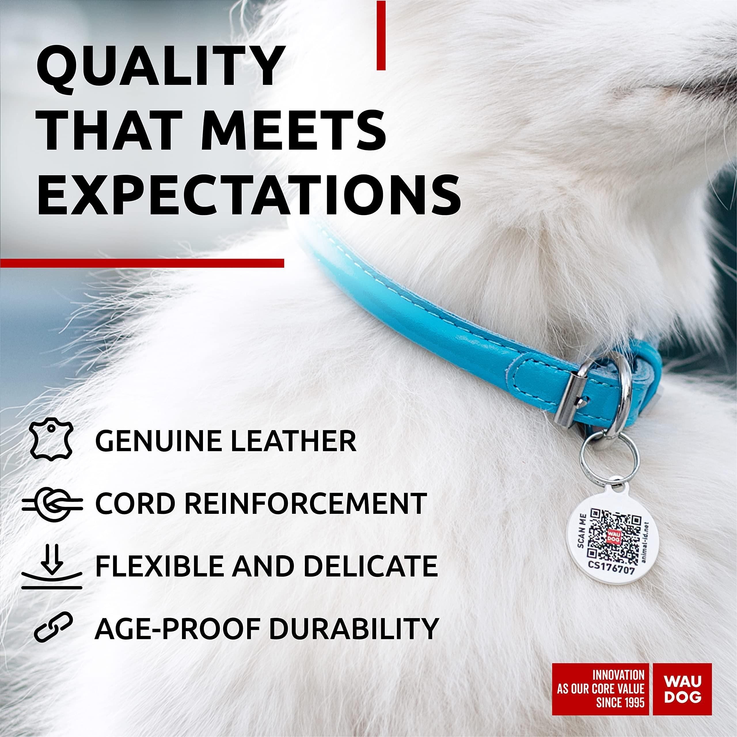 Ultra Soft Rolled Leather Dog Collar for Small Dogs 10 - 13 inch Neck Soft Padded Dog Collars for Medium Dogs Puppy Collars for Large Breed Dogs Male and Female Dog Collar