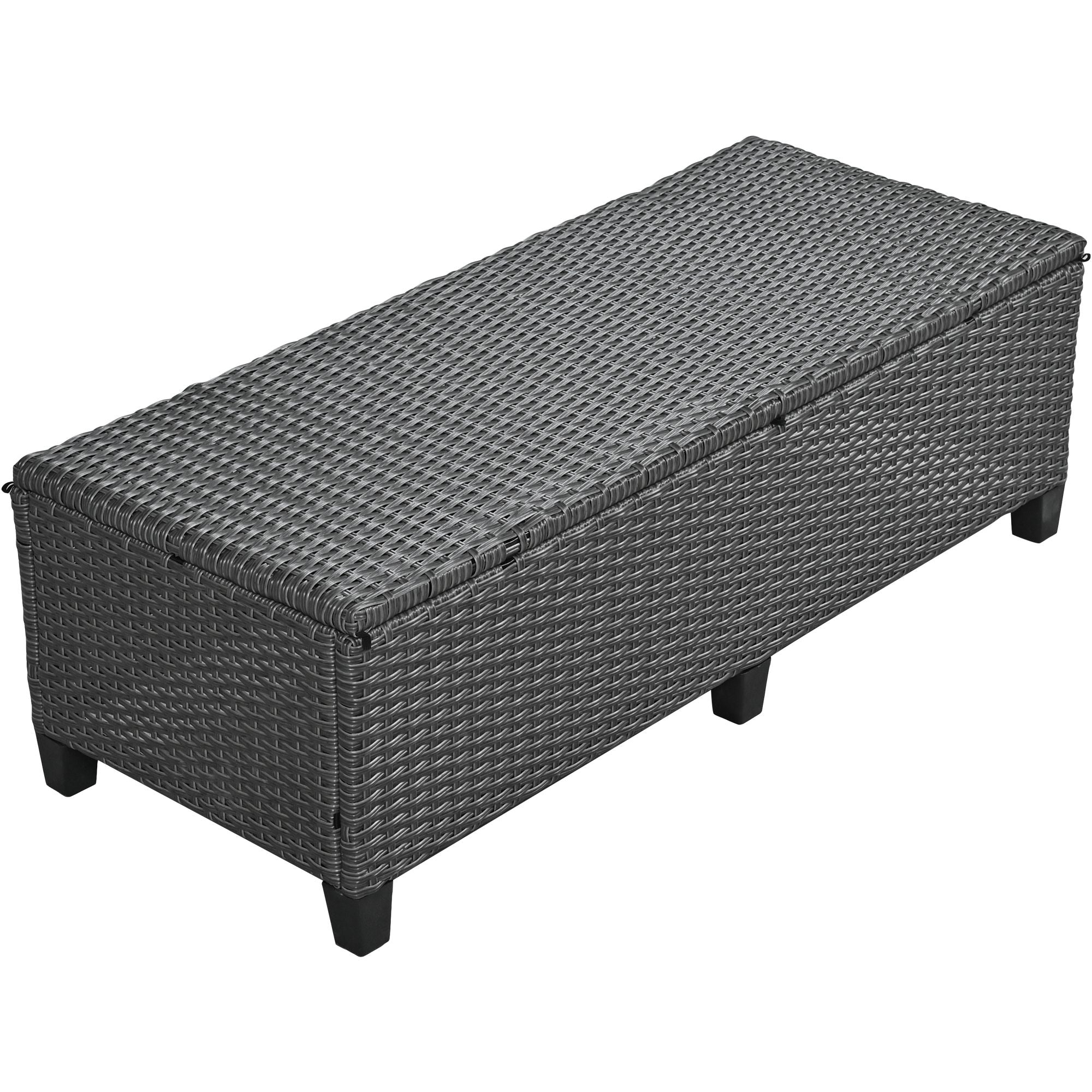5-Piece Outdoor Patio Rattan Sofa Set; Sectional PE Wicker L-Shaped Garden Furniture Set with 2 Extendable Side Tables; Dining Table and Washable Covers for Backyard; Poolside; Indoor; Brown