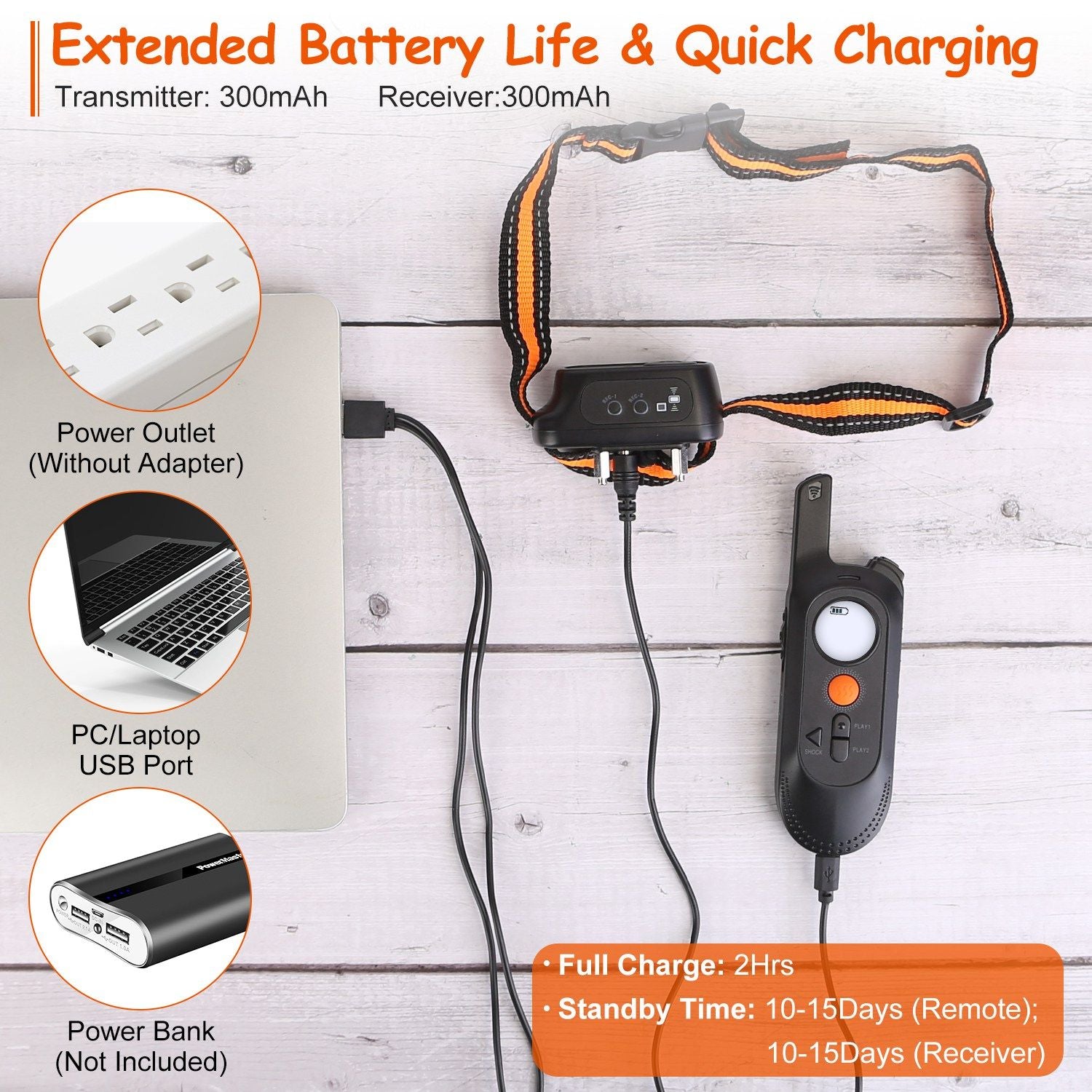 984FT Dog Training Collar IP65 Waterproof Pet Beep Vibration Electric Shock Collar 3 Channels Rechargeable Transmitter Receiver Trainer with Recording Safety Keypad Lock