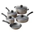Tramontina 9 Piece Non-Stick Cookware Set, Champagne