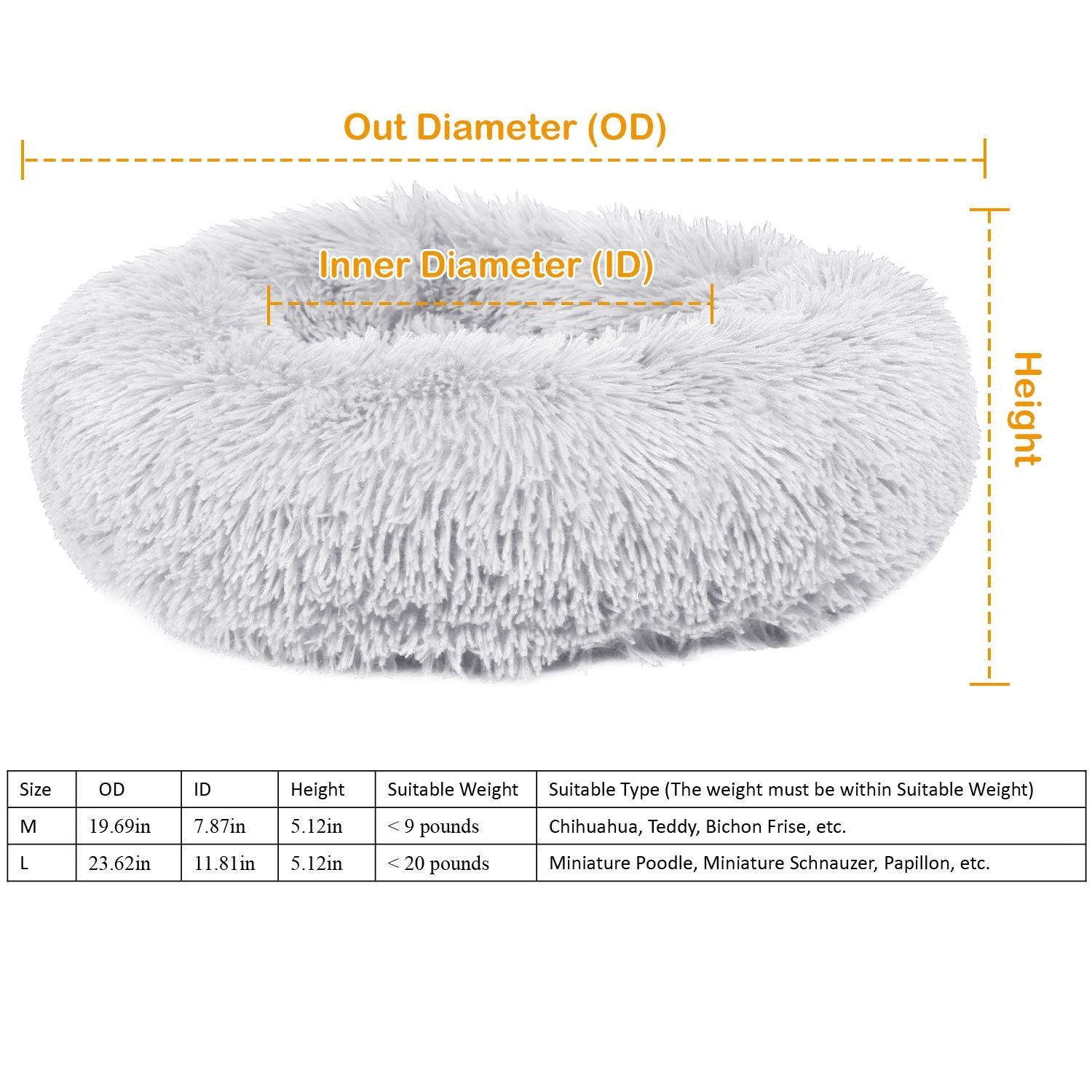 Pet Dog Bed Soft Warm Fleece Puppy Cat Bed Dog Cozy Nest Sofa Bed Cushion L Size