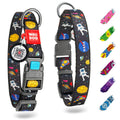 Nylon Dog Collar Adjustable 12-19 inch Neck x 1 inch Wide Dog Collar for Large Small Medium Dogs for Boy Girl Dog Collars with Durable Plastic Buckle