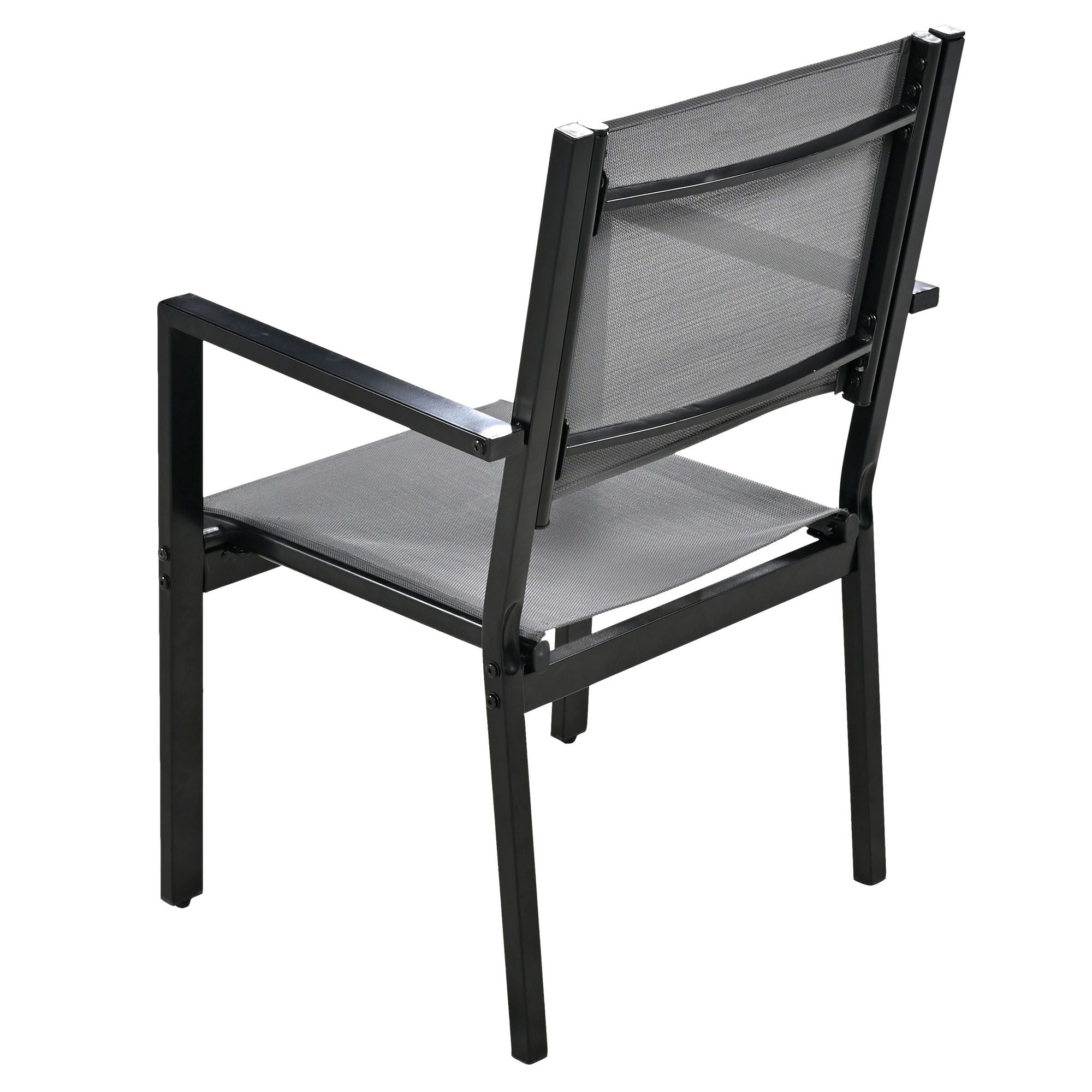 U-Style High-quality Steel Outdoor Table and Chair Set, Suitable for Patio, Balcony, Backyard.