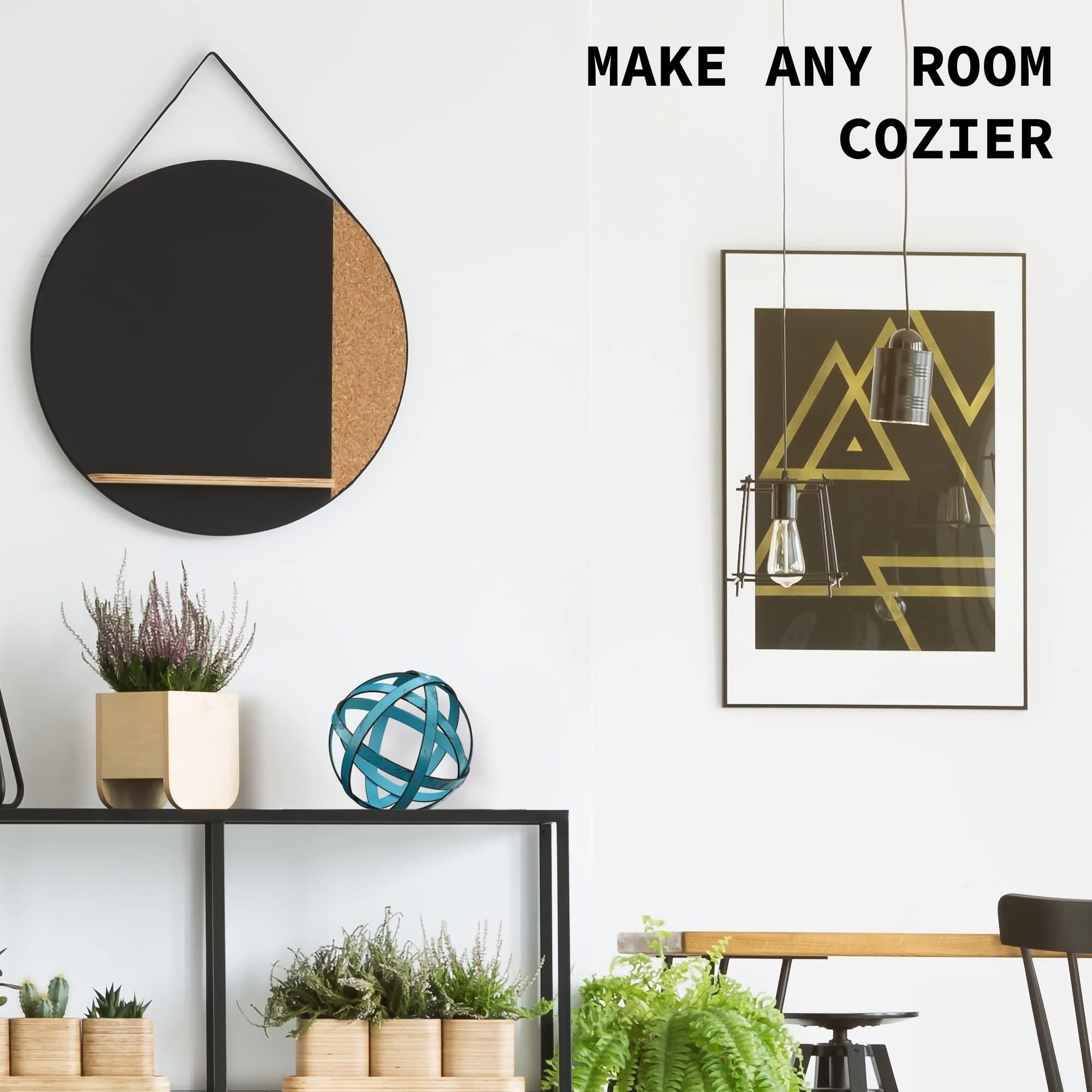 Metal Decorative Sphere for Home Decor Distressed Blue Hand Painted Modern Decorative Balls for Living Room Bedroom Kitchen Bathroom Office Table Decorative Orbs for Сenterpiece