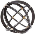 Metal Decorative Sphere for Home Decor Black Gold Hand Painted Modern Decorative Balls for Living Room Bedroom Kitchen Bathroom Office Table Decorative Orbs for Сenterpiece
