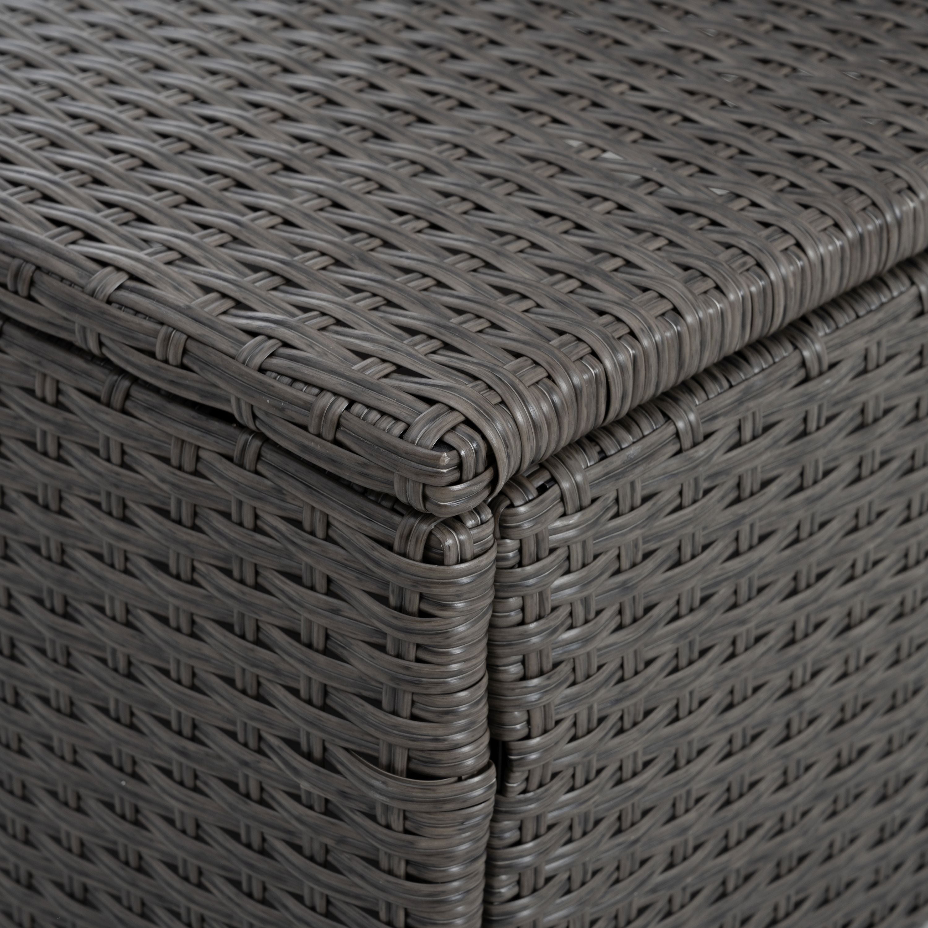 Patio Furniture, Outdoor Furniture, Seasonal PE Wicker Furniture,7 PCS Set Wicker Furniture with Lounger Sofa