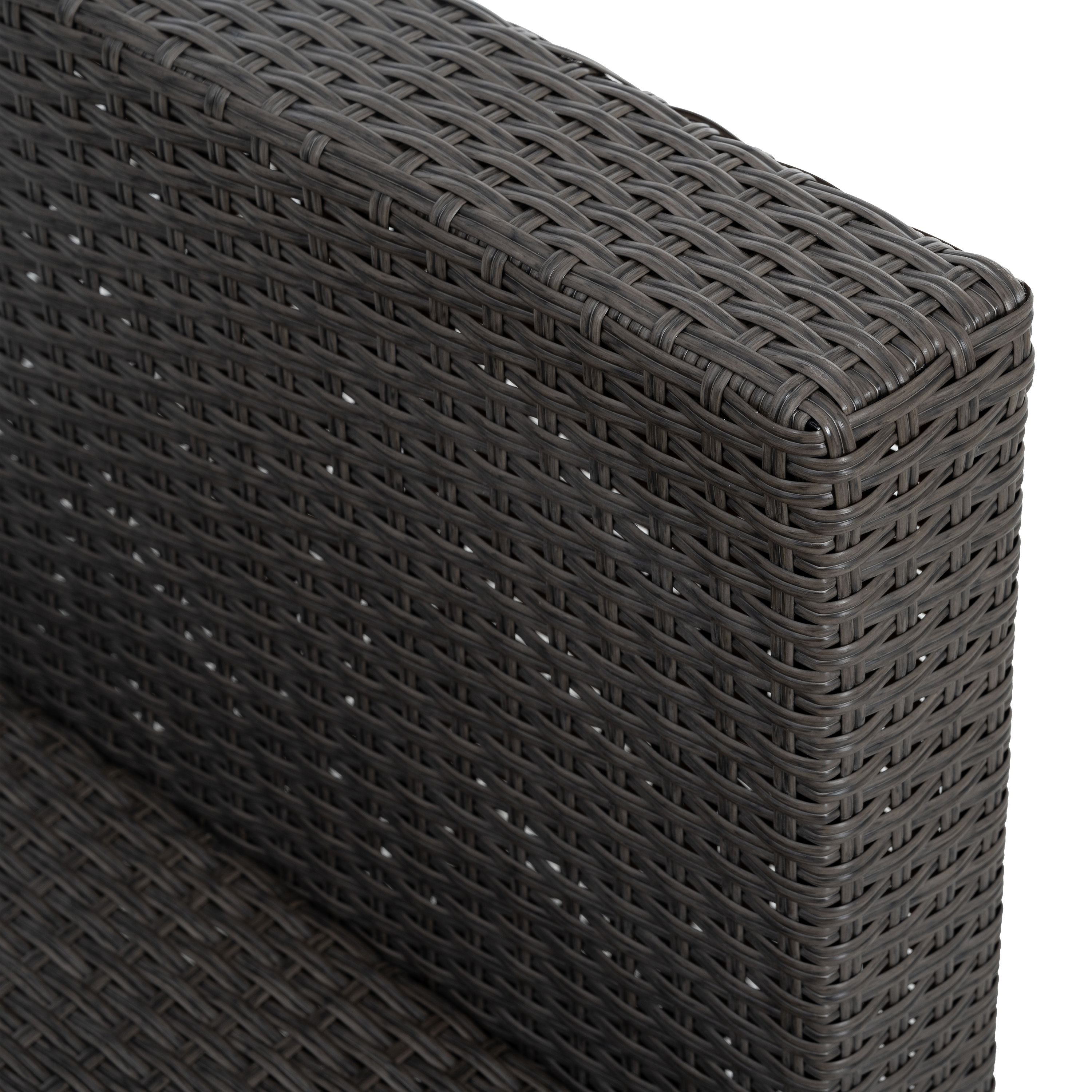 Patio Furniture, Outdoor Furniture, Seasonal PE Wicker Furniture,7 PCS Set Wicker Furniture with Lounger Sofa