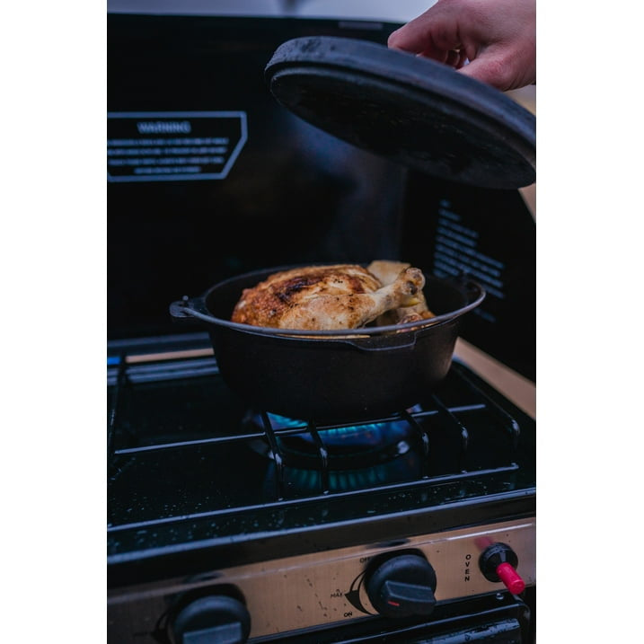 1 QT Pre-Seasoned Cast Iron Dutch Oven Flat Bottom